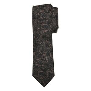 Botany 500 Paisley Silk Blend Men's Necktie Gray and Lilac Formal 57"L x 3.5"W